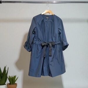Simply Vera Vera Wang Navy Belted Jacket • Lightweight Trench Style • Size L